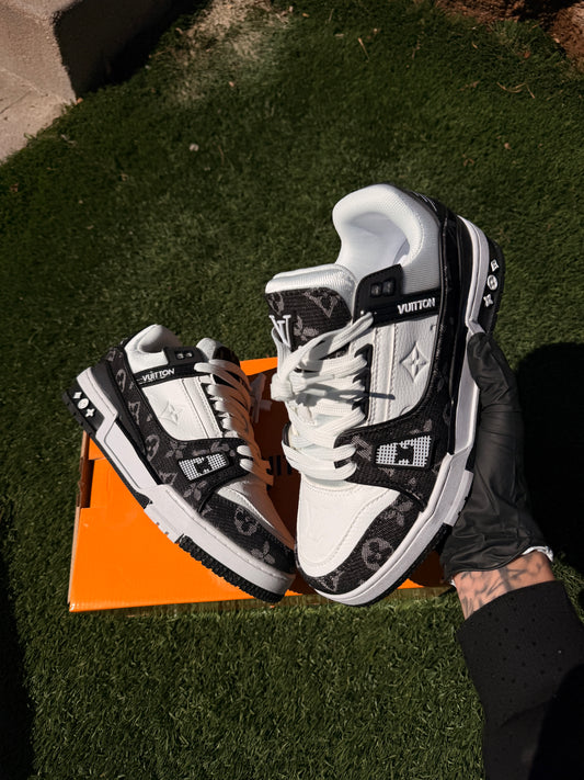 White & Black Louis Vuitton Trainers